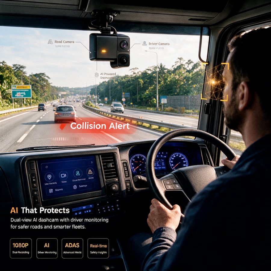 AI dashcams and MDVRs, from 2 to 16 channels
