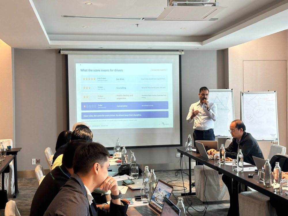 Igeotech presenting at the MIROS Driver Safety Rating Symposium at Mercure Hotel Putrajaya